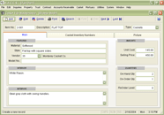 Cemetery Software - Casket Inventory Screen